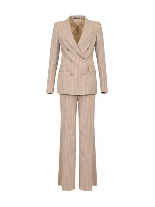 Tailleur doppiopetto gessato Parigi in misto lana e seta Tagliatore | T-PARIGI10BAD 520101 A3174299